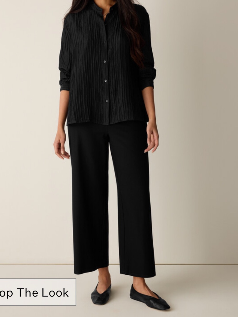 Eileen Fisher Washable Stretch Crepe Wide-Leg Pant